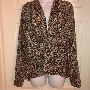 Nicola Leopard Print Low Cut Blouse (12)